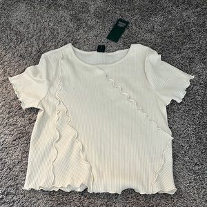 Cream Short Sleeve Shirt